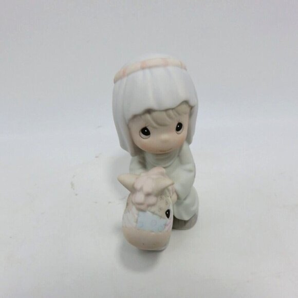 PRECIOUS MOMENTS Trail To Bethlehem Figurine Child with Hobby Horse 1995 - Picture 7 of 12